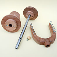 Spinnradbau: Spindel, Spule und Flügel  zerlegt (neu)
