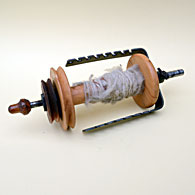 Spinnradbau: Spindel, Spule und Flügel (alt)