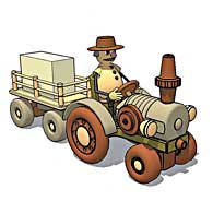 3D-Sketch: Traktor 1